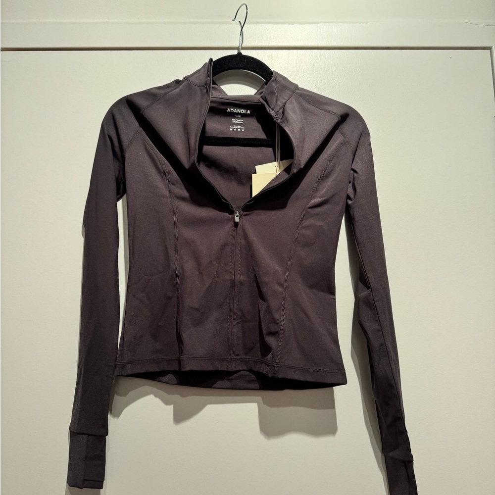 Adanola brown zip -Up Jacket - new with tags!!